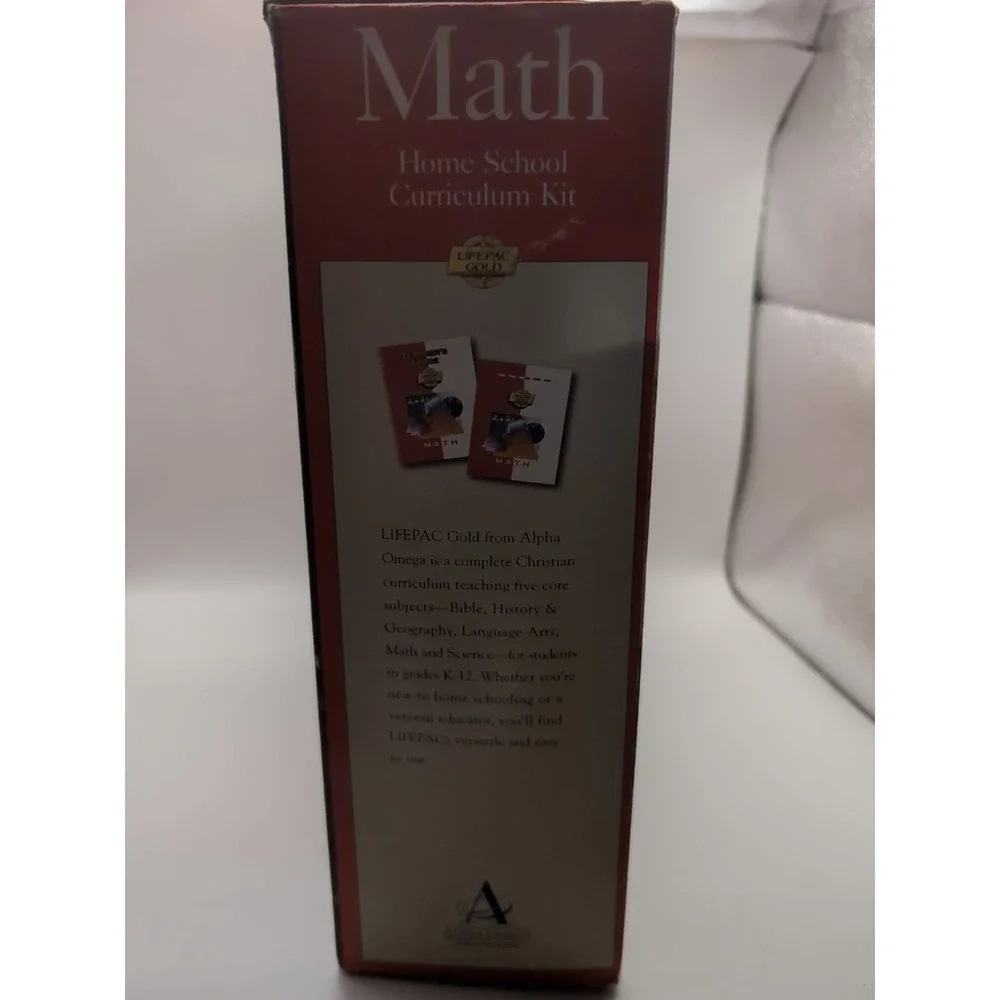Math Home School Curriculum Kit Alpha And Omega Publications Christian Education